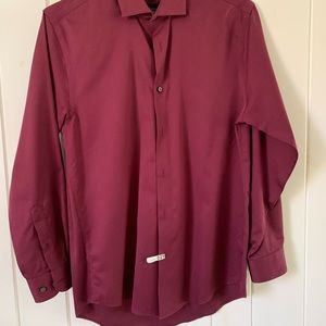 Kenneth Cole- Burgundy dress shirt